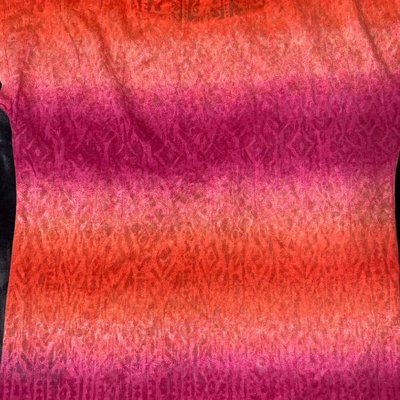 Lauren Ralph Lauren Womens Pink & Orange Top With Tie At Bottom Size S - Picture 10 of 10